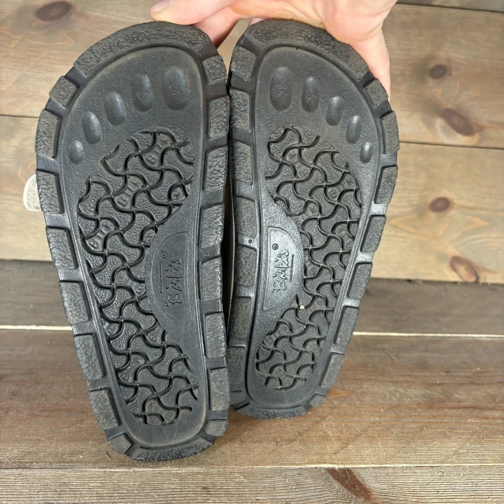 birkenstock birki kids youth size 34 shoes gray slingback comfort sandals